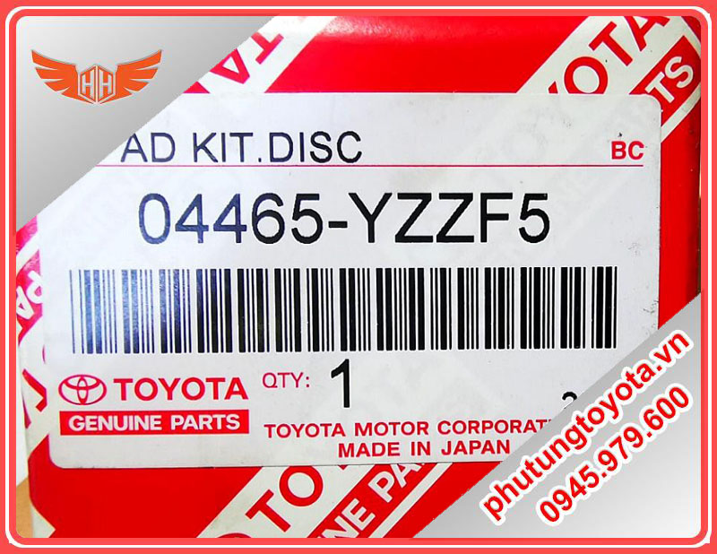 Bố thắng trước xe toyota camry 2002-2006