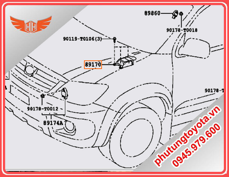 Hộp túi khí fortuner