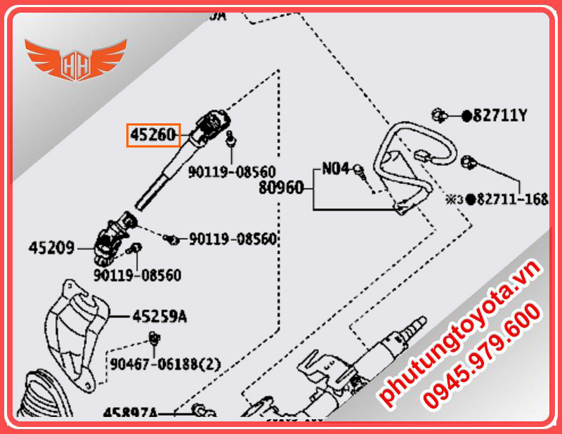 Khớp lái xe vios