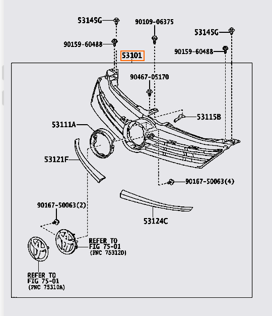 Mặt galang Camry 2015-2016