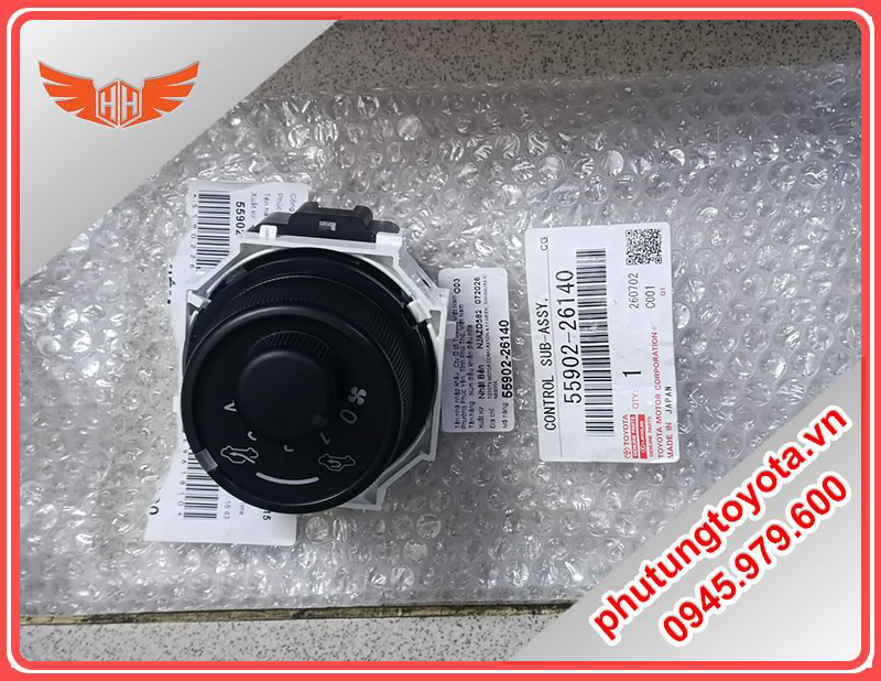Núm Vặn Điều Chỉnh Quạt Gió Toyota Hiace 2013~ - 55902-26140