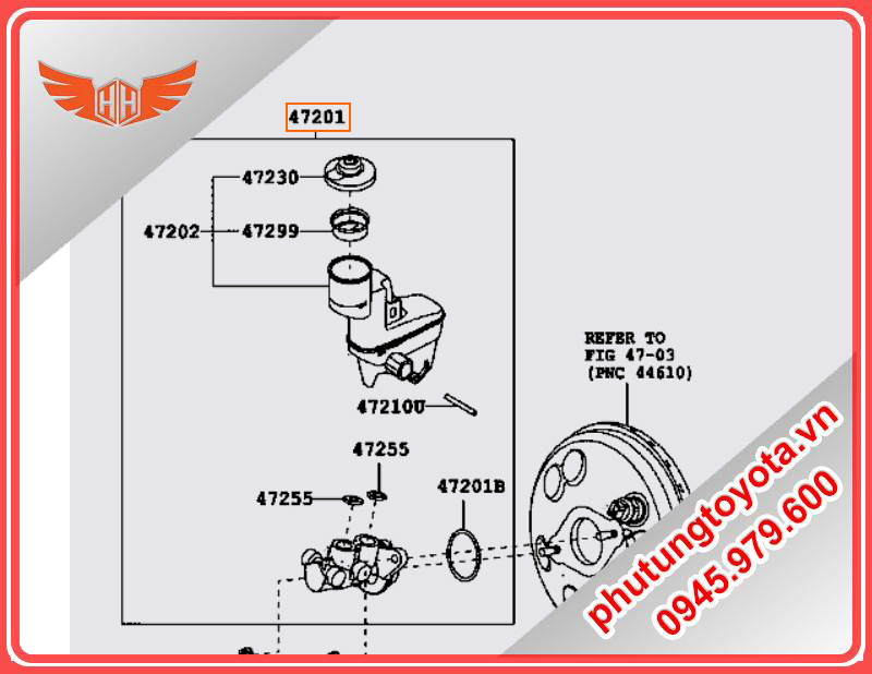 Tổng phanh xe toyota wigo