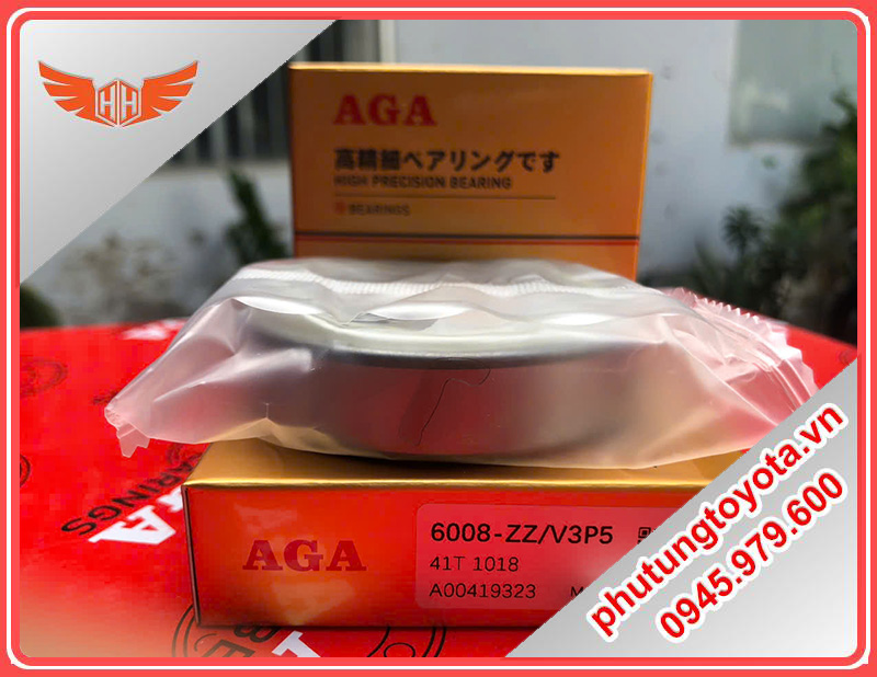 Vòng bi AGA - Bạc đạn cầu rãnh sâu mã 6008-ZZ/V3P5