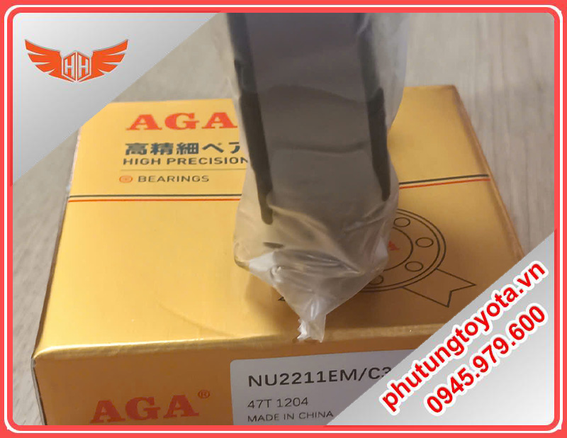 Vòng bi AGA - Bạc đạn đũa trụ mã NU2211EM/C3P6